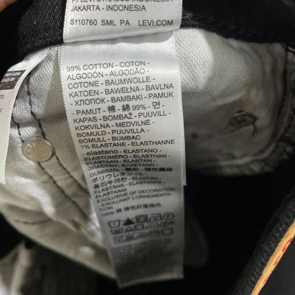 NEW Levis  511 Slim Fit  Men's W30 L30 Black Jeans 99% Cotton Elastane - Picture 8 of 10